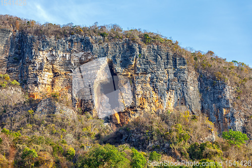 Image of mountain cavern on rock Antsiranana Madagascar
