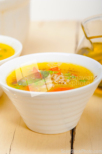 Image of Syrian barley broth soup Aleppo style