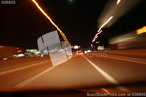 Image of Night on the road