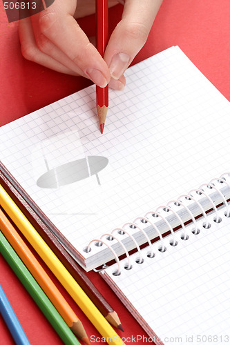 Image of Pencil and agenda