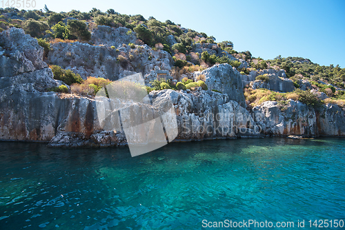 Image of ancient city on the Kekova