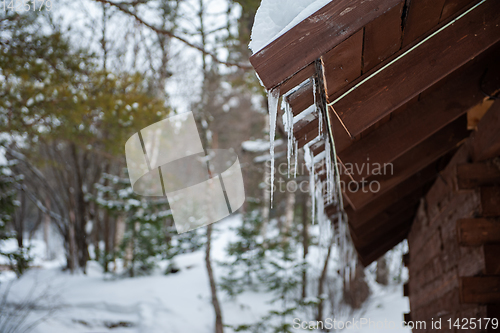 Image of Closeup photo of the Icicles hang