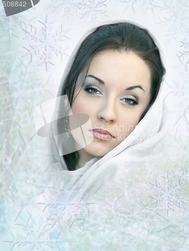 Image of Girl in white scarf