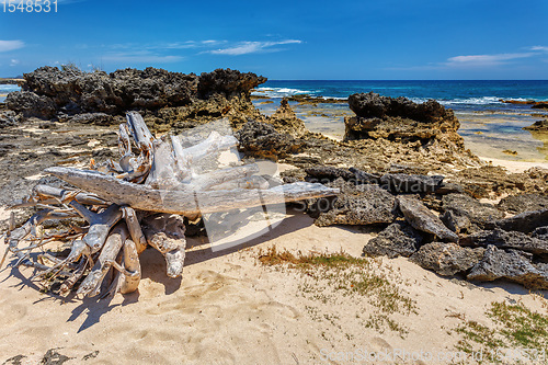 Image of rocky beach in Madagascar, Antsiranana, Diego Suarez