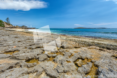 Image of rocky beach in Madagascar, Antsiranana, Diego Suarez