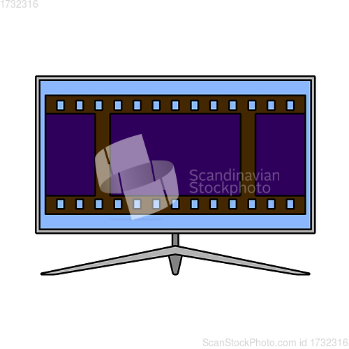 Image of Cinema TV Screen Icon