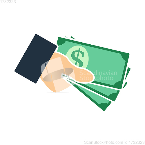 Image of Hand Holding Money Icon