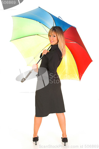 Image of girl with umbrella