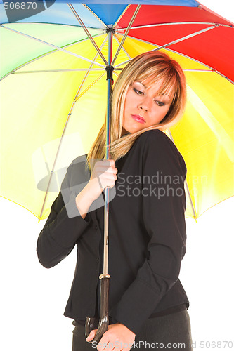 Image of girl with umbrella