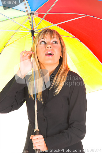 Image of girl with umbrella