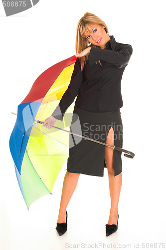 Image of girl with umbrella
