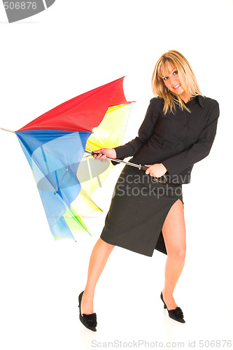 Image of girl with umbrella