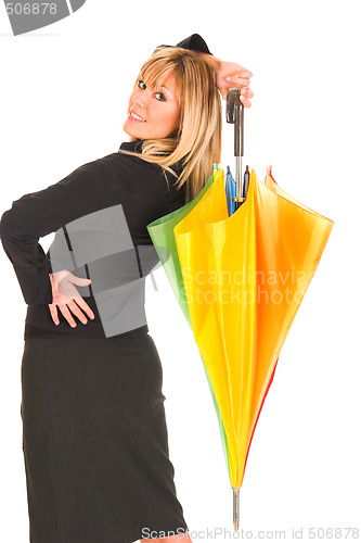 Image of girl with umbrella