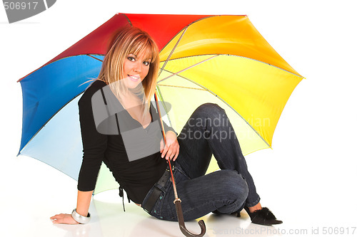 Image of girl with umbrella