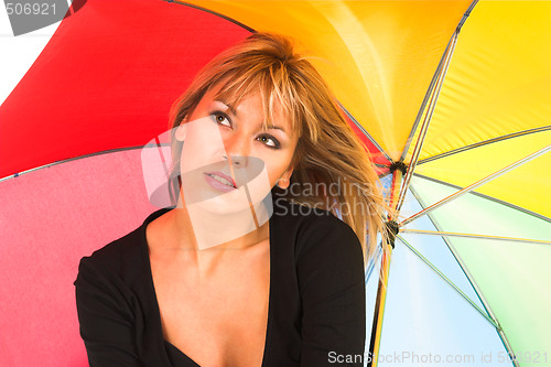 Image of girl with umbrella