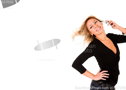Image of calling by mobile phone