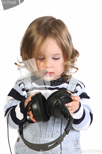 Image of girl listening music