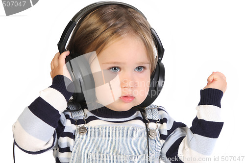 Image of girl listening music