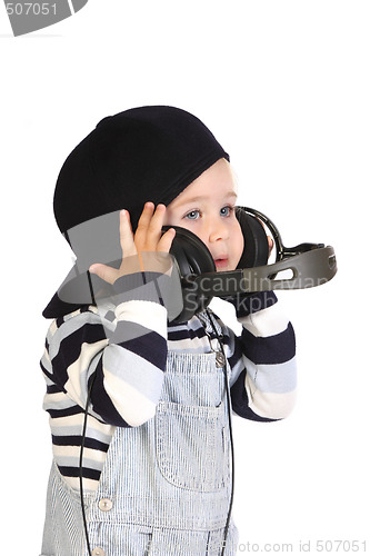 Image of girl listening music