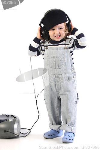 Image of girl listening music