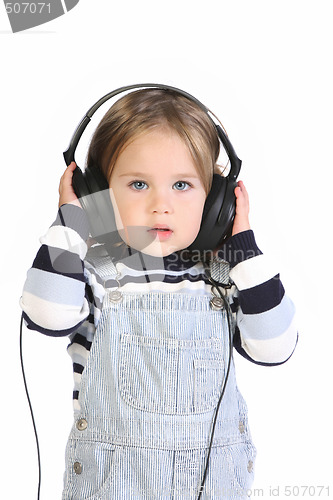 Image of girl listening music