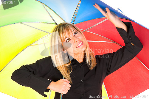Image of girl with umbrella