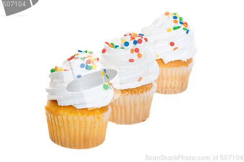 Image of Cupcakes in a Row