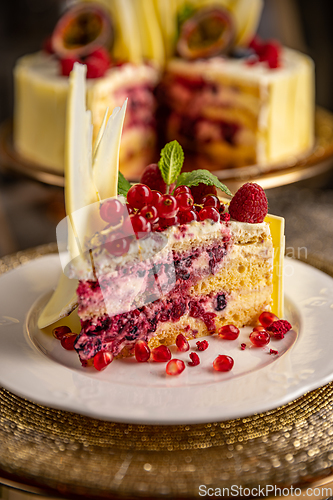 Image of Slice of summer cake