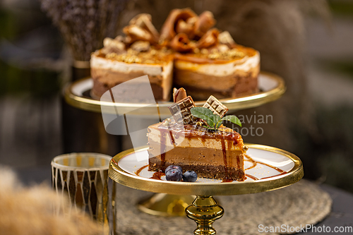 Image of Layered chocolate cake