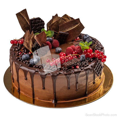 Image of Chocolate cake with icing