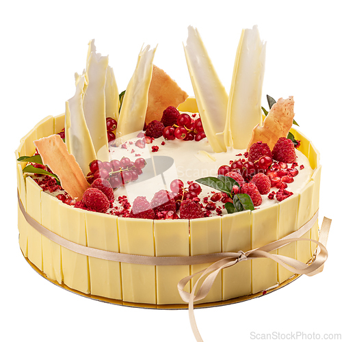 Image of Whole white chocolate cake