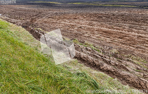 Image of arable land in clay soil