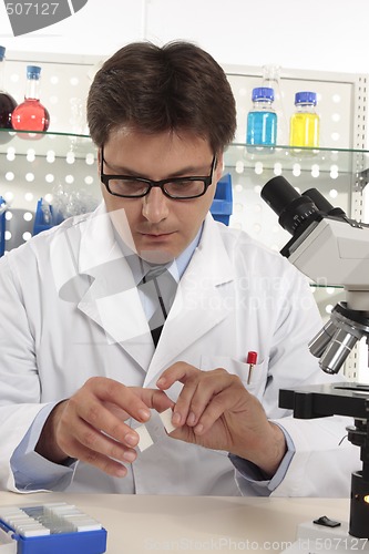 Image of Scientist at work in a laboratory