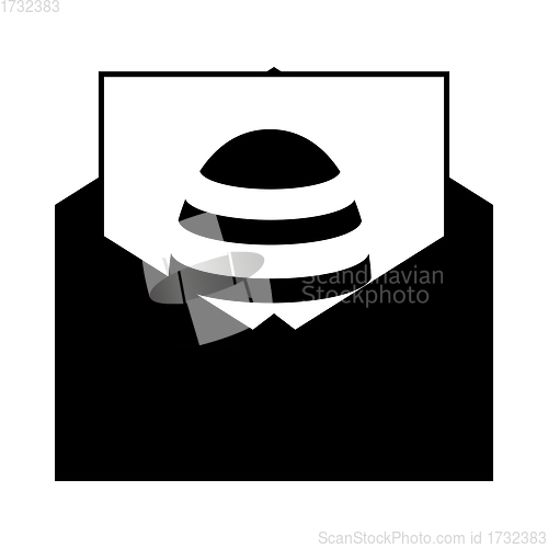 Image of Envelop With Easter Egg Icon