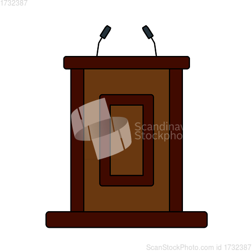 Image of Witness Stand Icon