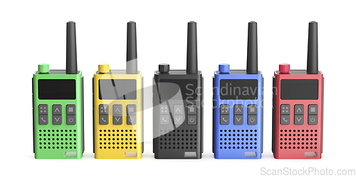 Image of Handheld transceivers with different colors