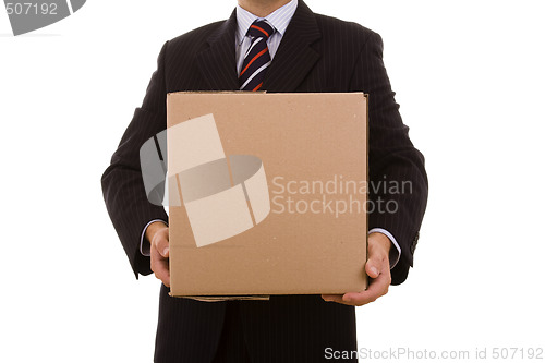 Image of holding the package