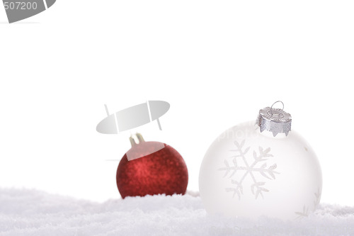 Image of christmas white background