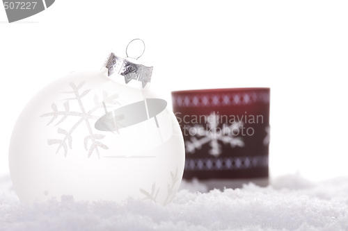 Image of christmas white background