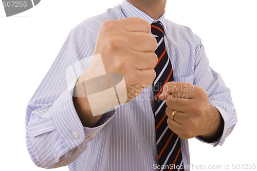 Image of businessman knockout 