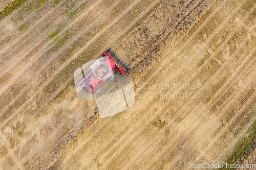 Image of Combine harvester agriculture machine