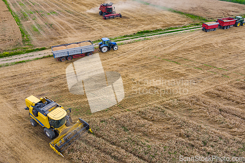 Image of Combine harvester agriculture machine