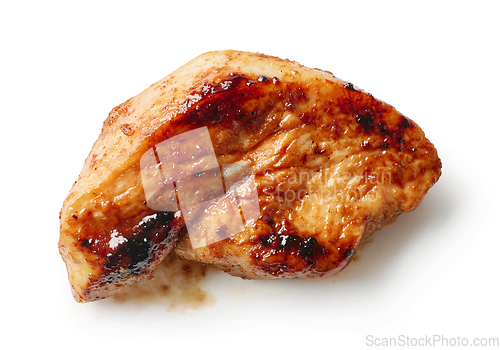 Image of piece of fried chicken fillet