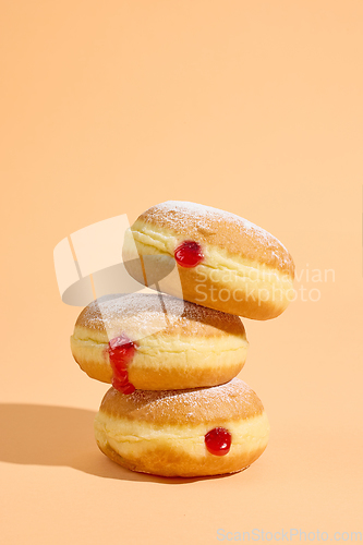 Image of freshly baked jelly donuts