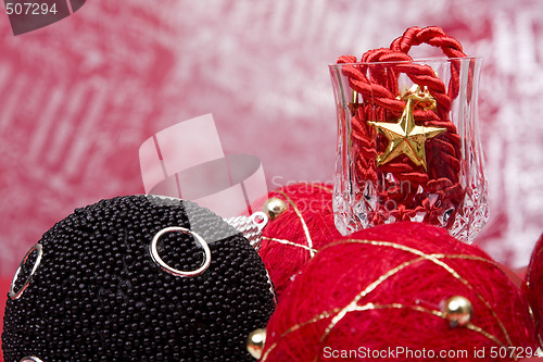 Image of Christmas decoration background 