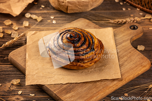 Image of Dough filled with cocoa