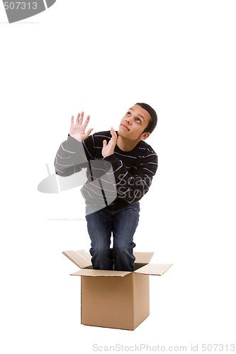 Image of praying inside the box 