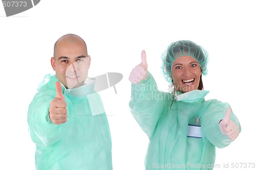 Image of successful healthcare workers 