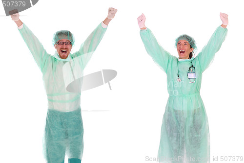 Image of successful healthcare workers 