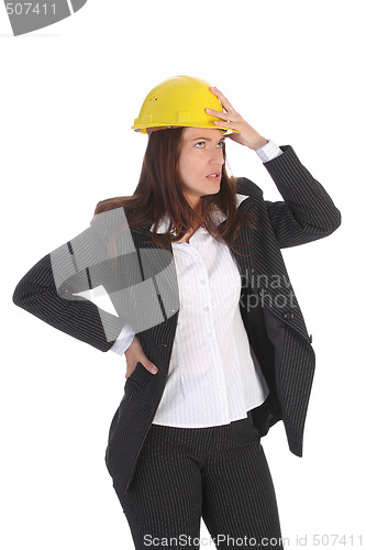 Image of businesswoman thinking